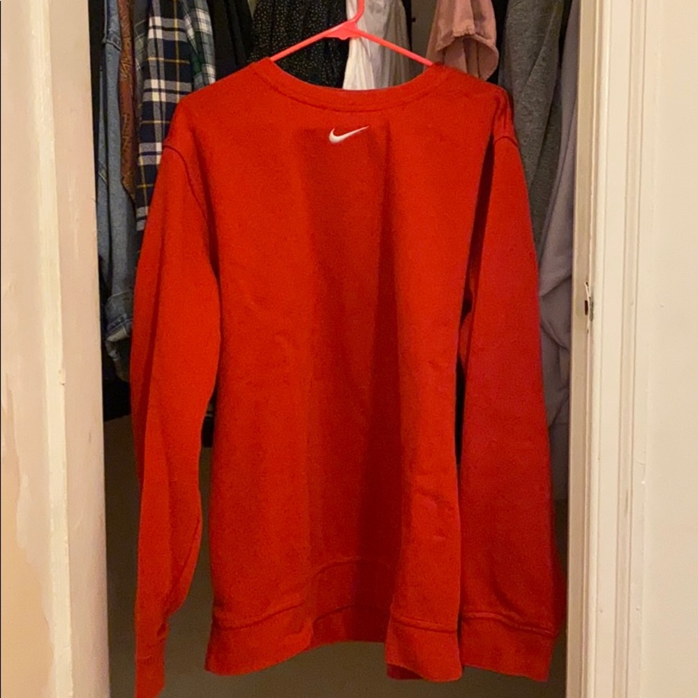 Red Nike Crewneck sweatshirt